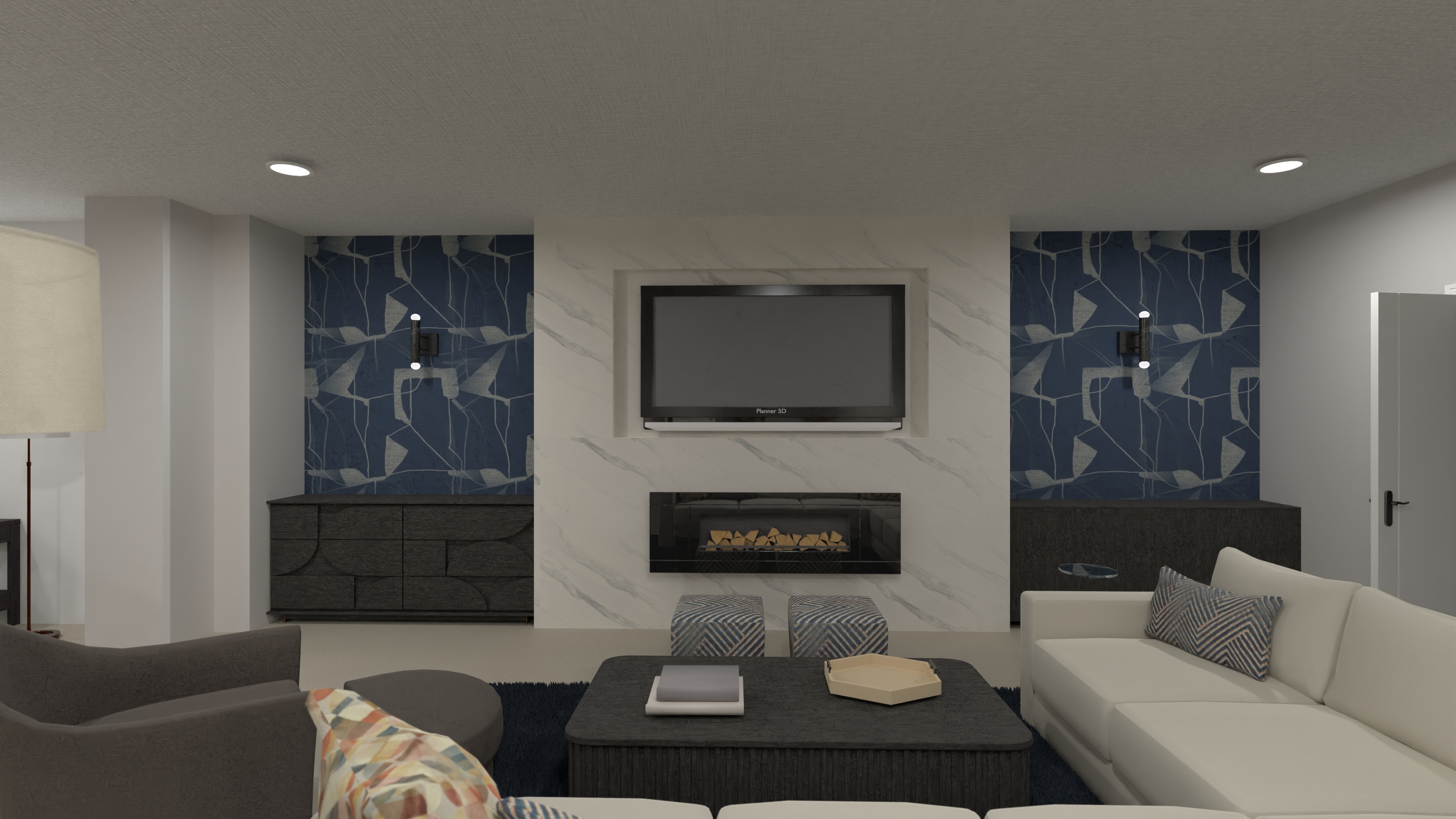 Walder Basement wine display with paneled wall #24733376 by Moxie Interiors