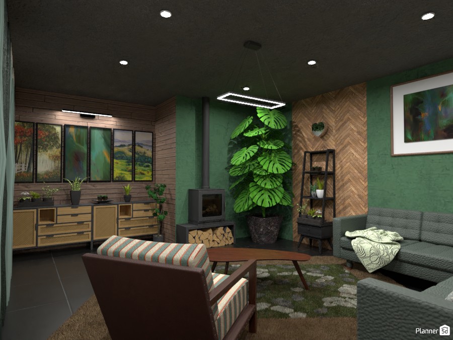 Jungle living room 5505041 by Valeria image