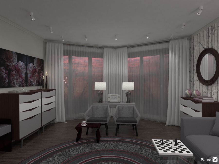 Marsala гостиная #2029474 by Алиса в Зазеркалье