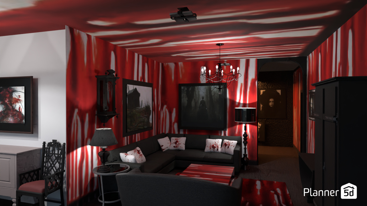 Creepy house bleeding #12741455 by Aldona