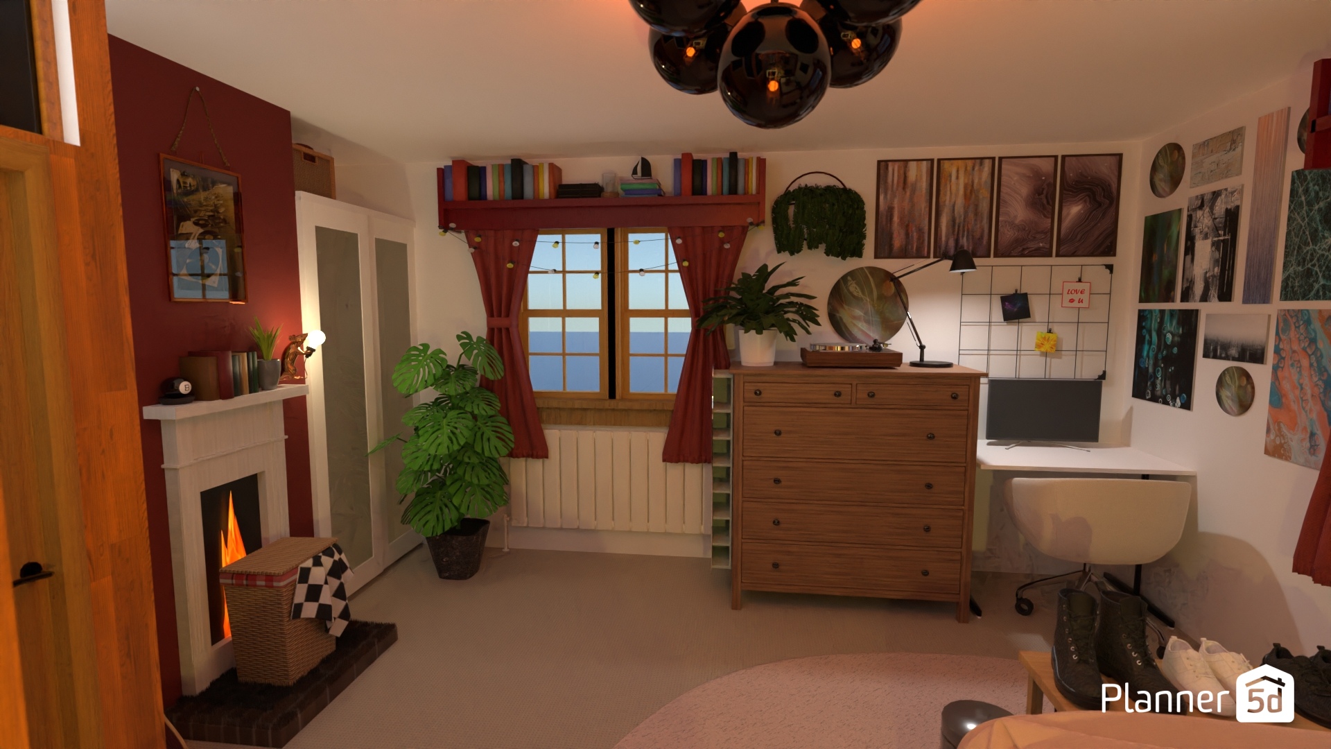Teenage bedroom (angle 3) #26228040 by Shona