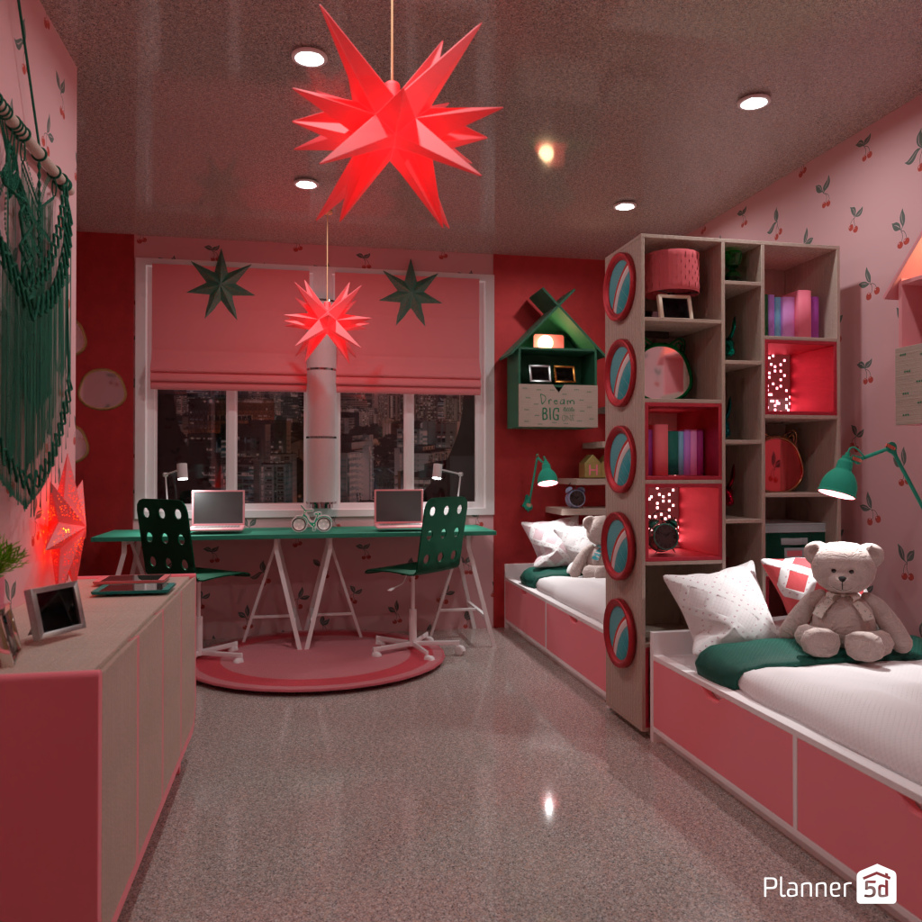 Bedroom for twins #18921912 by Editors Choice