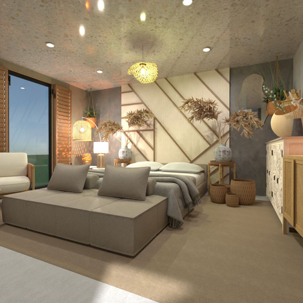 Wabi Sabi Bedroom #14593011 by Editors Choice