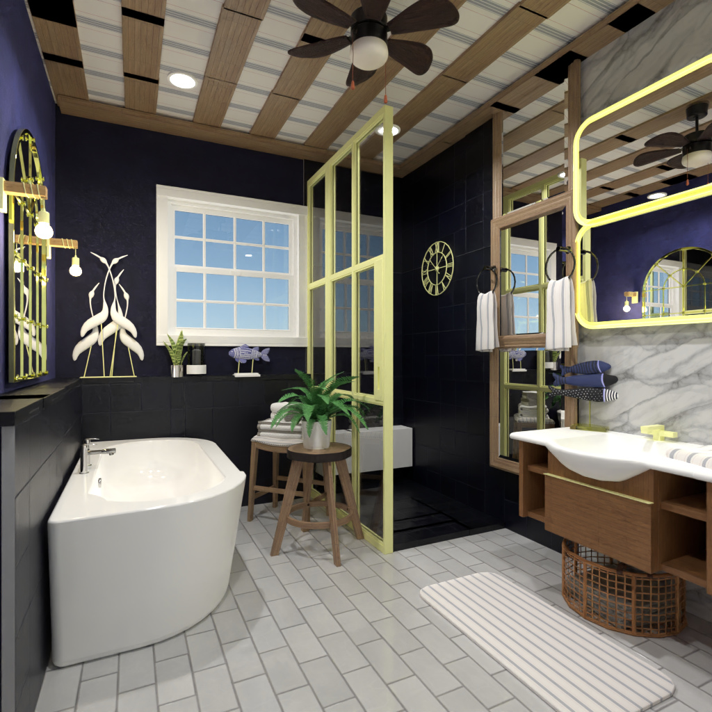 Nautical bathroom #12250894 by Editors Choice