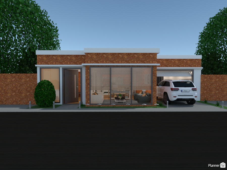 Modern in Brick #1333333 by Michelle Silva