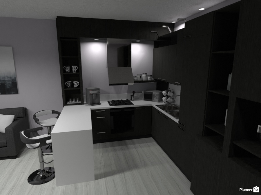 Black and white kitchen #2775870 by Елионора Павлова