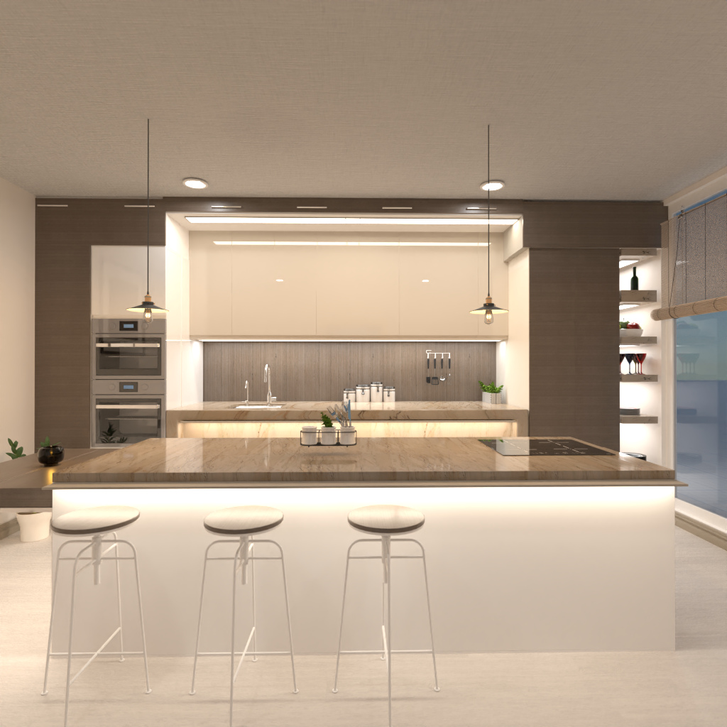 Brown and white kitchen #3342676 by Editors Choice