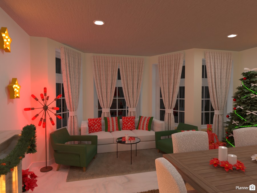 Warm cozy living room for Christmas 3811419 by Born to be Wild image