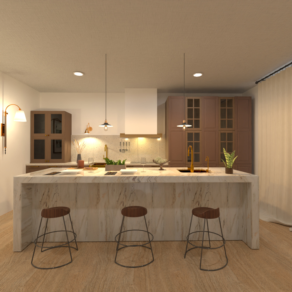 Brown and White Kitchen #11480900 от Editors Choice