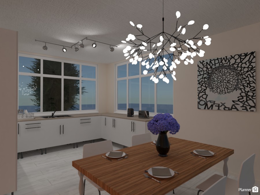 scandinavian dining room and kitchen #3797787 by Chani