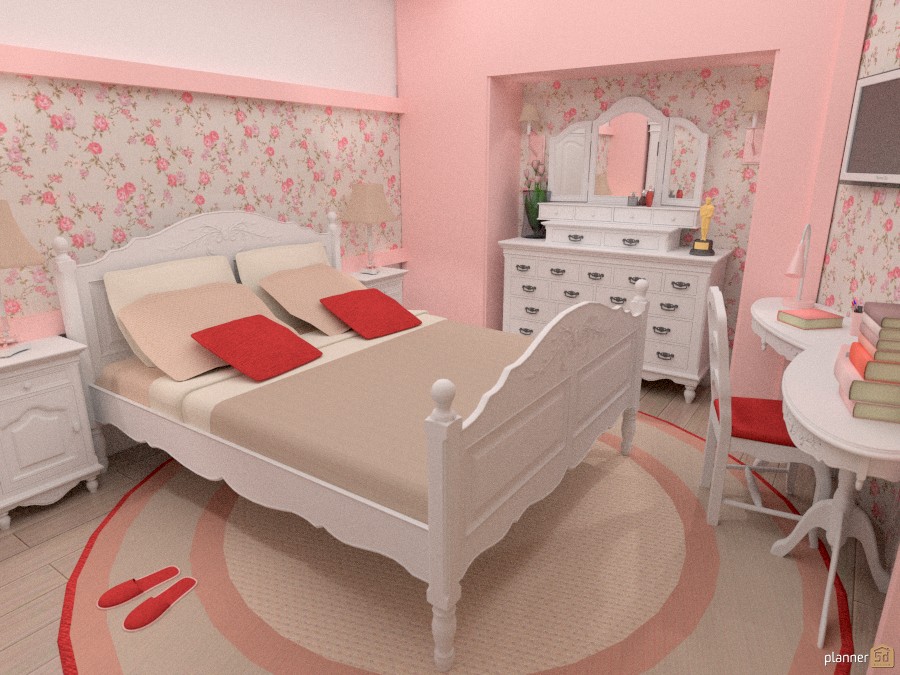 Floral-Girly Bedroom 1033668 by Fiona image