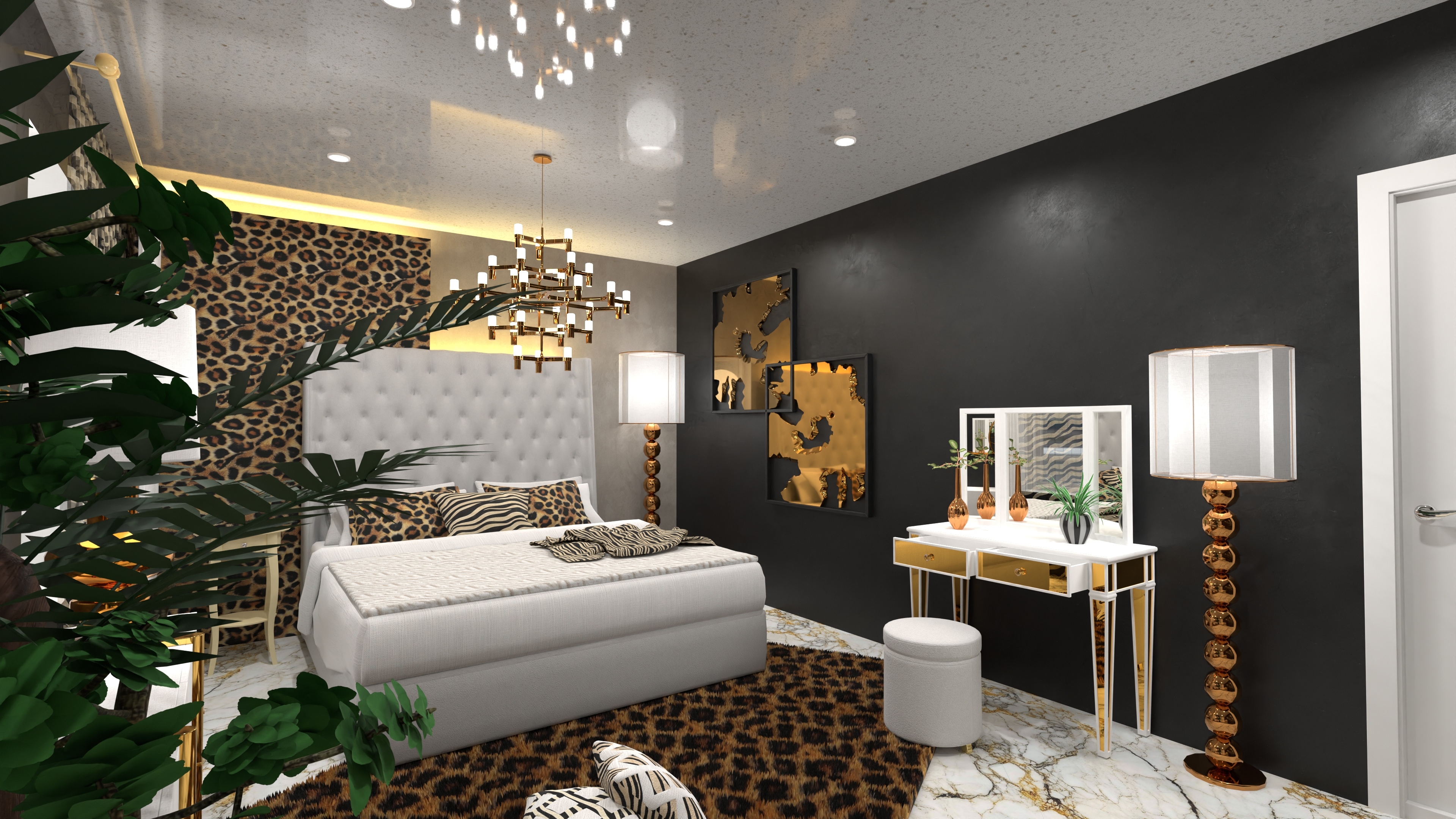 Luxurious bedroom #32379796 by Moonface
