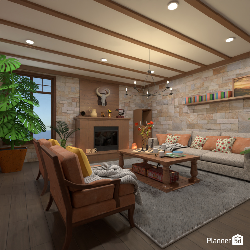 Country Living room #20122555 by Editors Choice