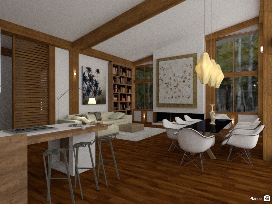 Living / open space #1483736 by Svetlana Baitchourina