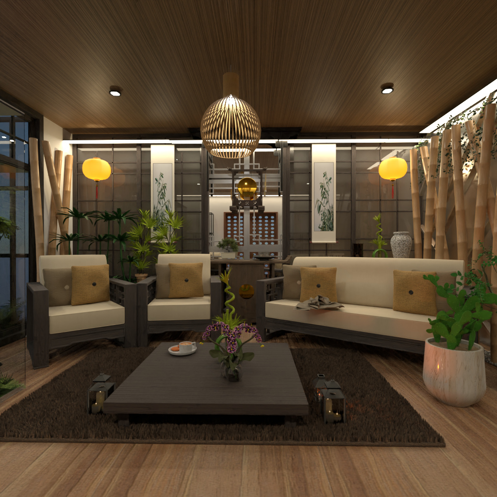 Japanese-style Living Room #15362143 by Editors Choice