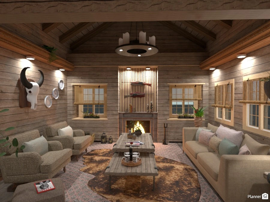 Living e Cucina in Montagna #79443 by Moonface