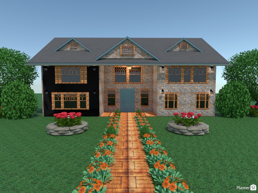 CUSTOM DORMER TRIM N SIDEWALK #2037389 by Joy Suiter