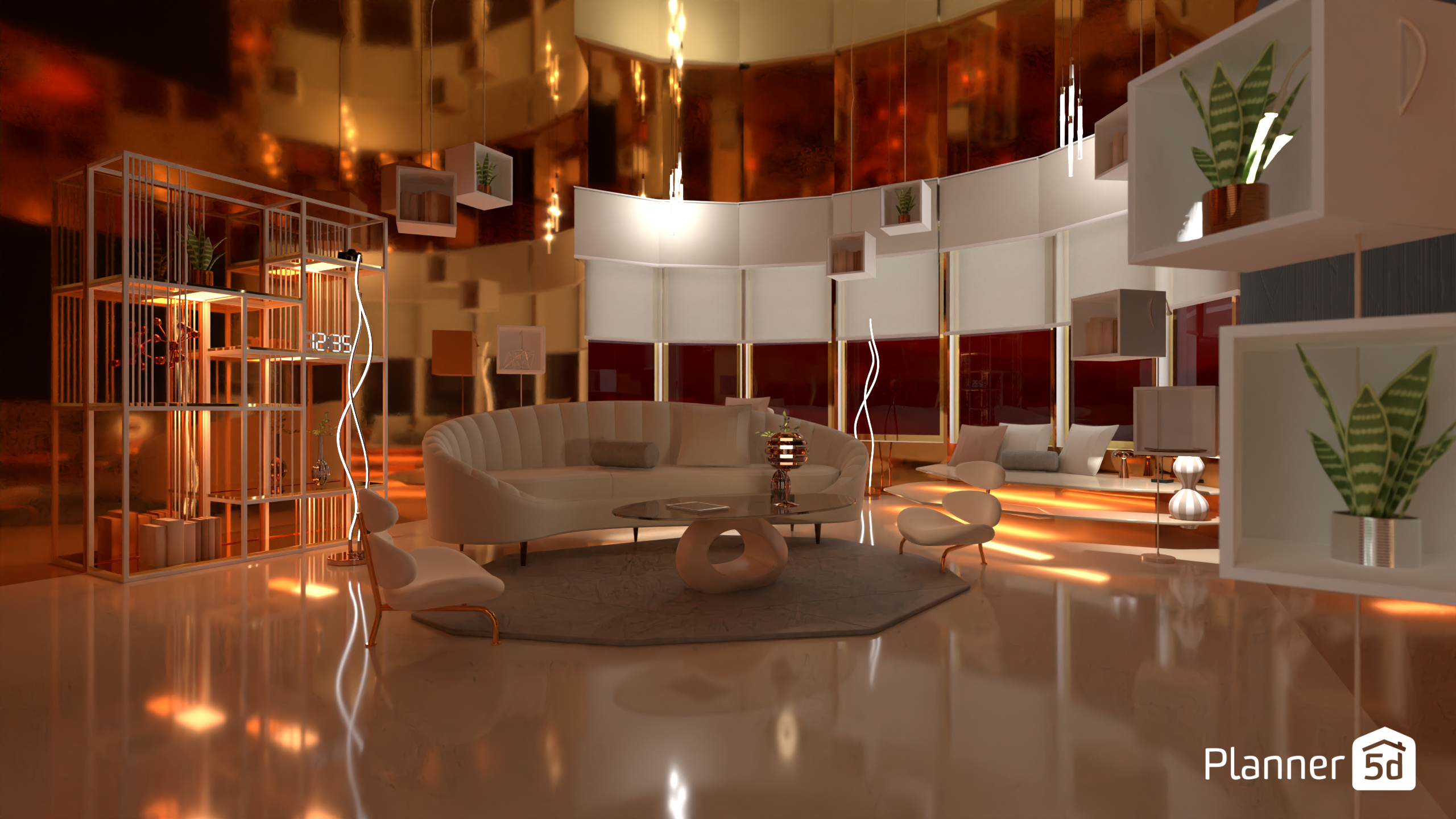 Sala de estar futurista / Batalla de diseño 17124987 by Hall Pat image