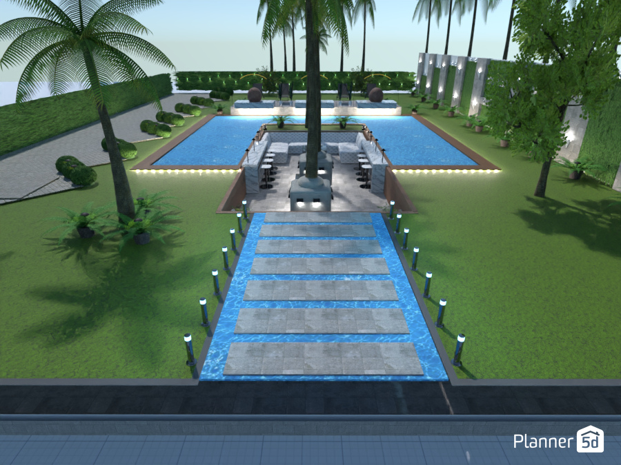 BackYard Swimming Pool #7275918 by BLAUHAUS
