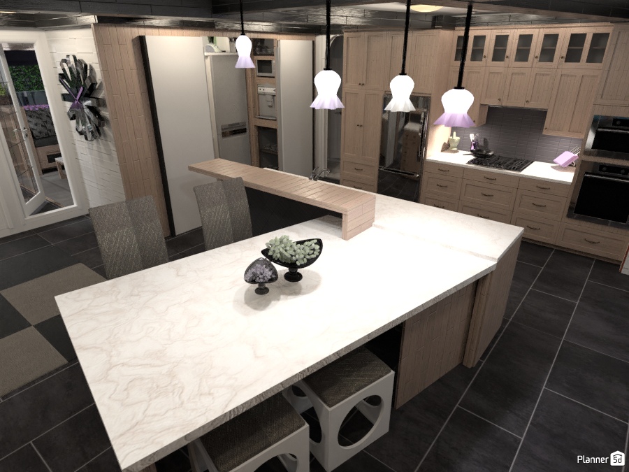 Kitchen, pantry and living area #2021564 by Wilson