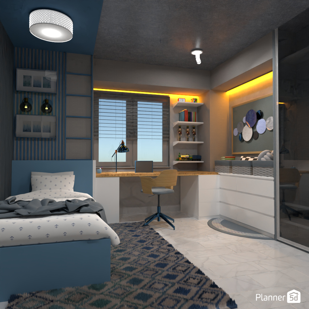 Blue kids room #19512664 by Editors Choice