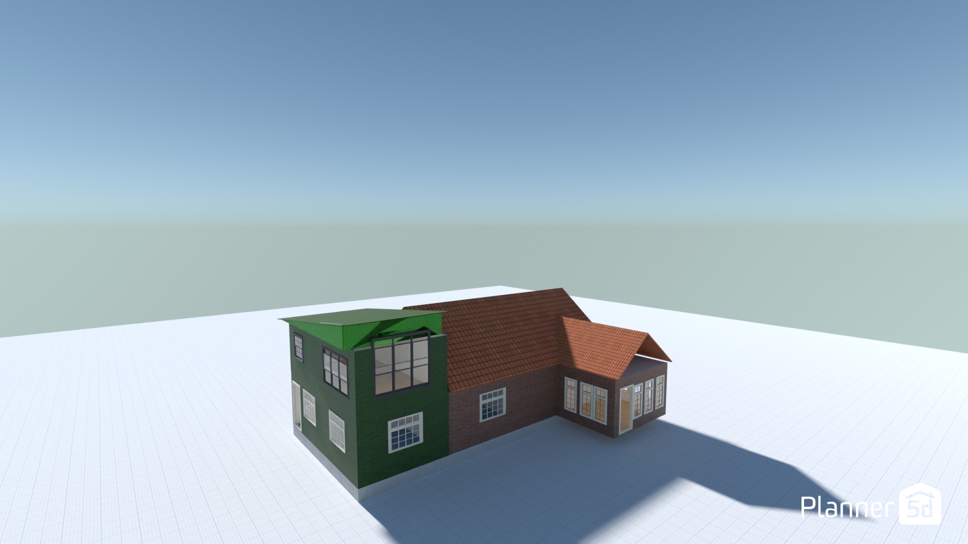 Two Story pitched roof w foundation #24356380 by User 164361596