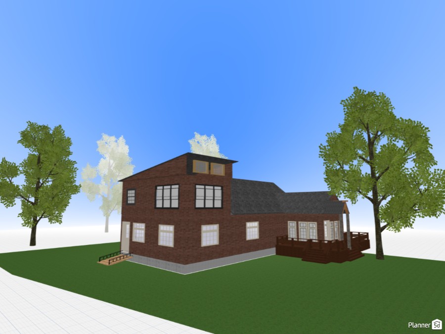 Two Story pitched roof w foundation #24369448 by User 164361596