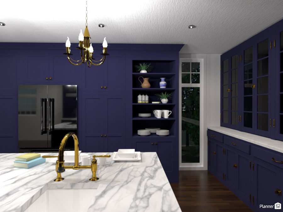 Blue kitchen #3001667 by Sundis