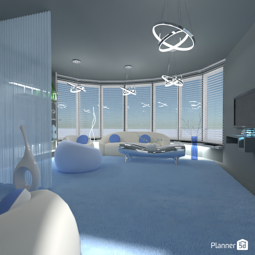 Futuristic Living Room #16997743 by Editors Choice