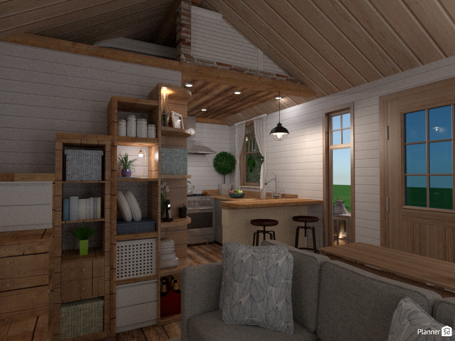 tiny house - country cottage project with outdoor #1804588 by Chiara Meazza