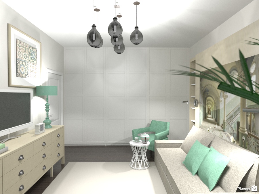 Гостиная-спальня #1431357 by Алиса в Зазеркалье