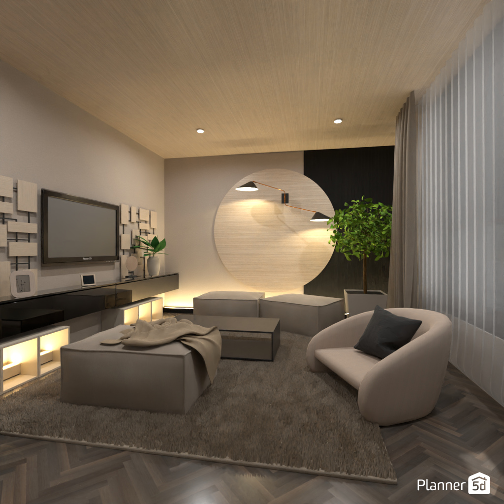 Living room without sofa #19369140 Por Editors Choice