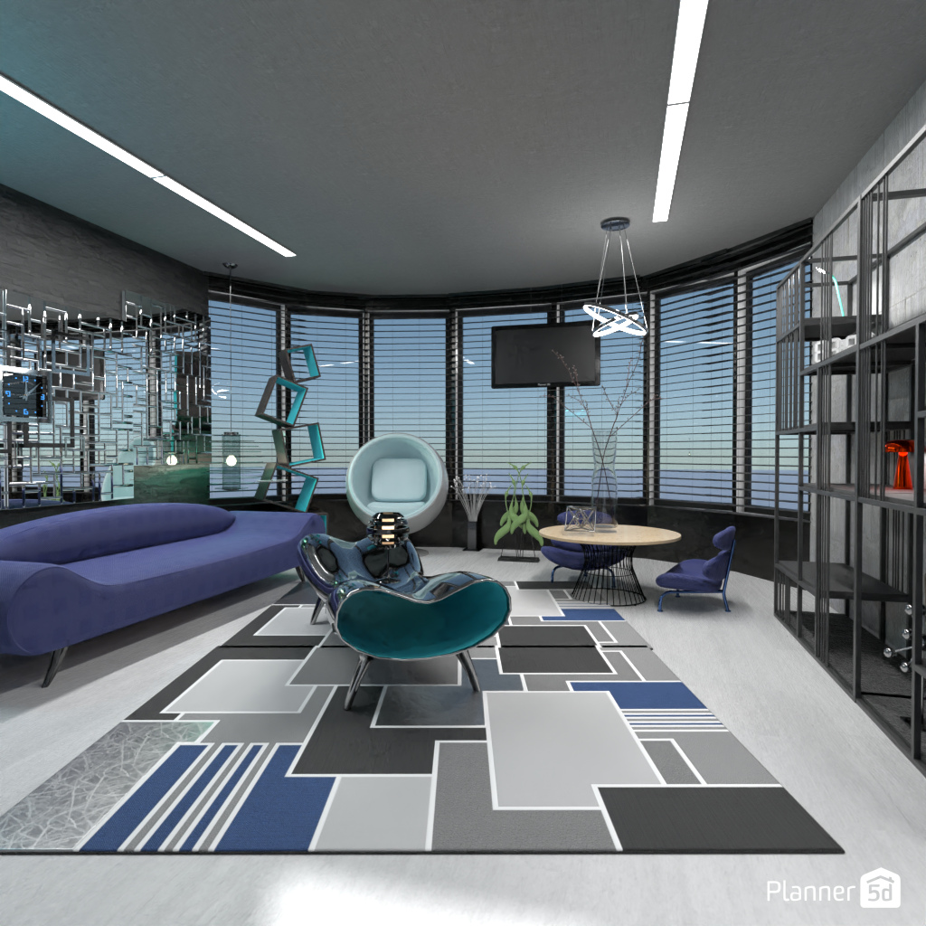 Futuristic Living Room 17003407 by Editors Choice image