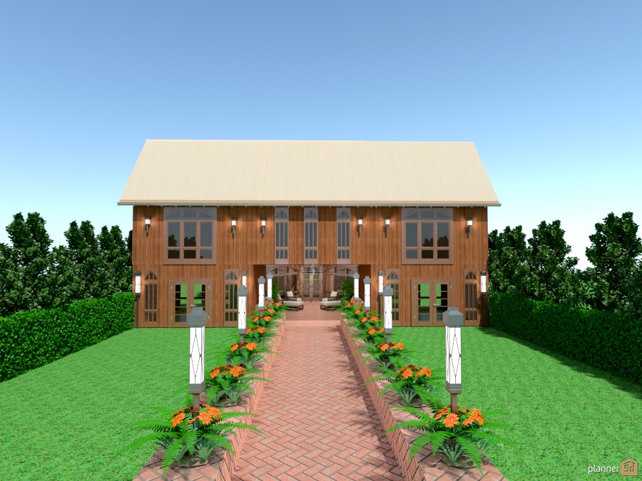 terrace entrance house #897132 by Joy Suiter