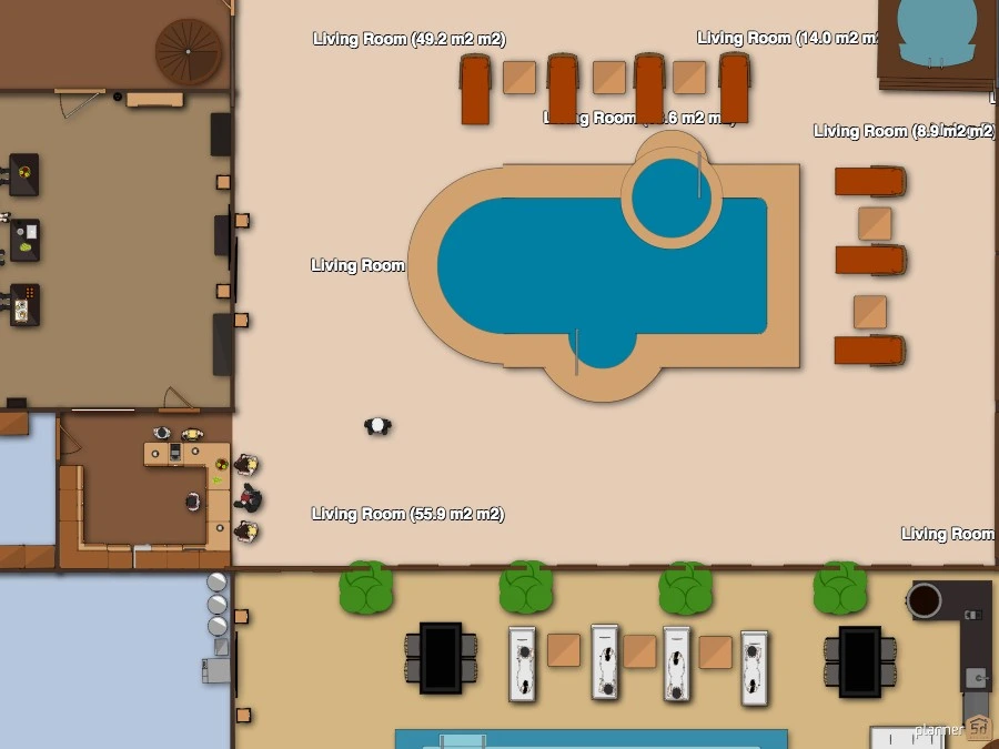 Aljon's Haus mit 2 Pools #2913760 by Lionsbleedblue