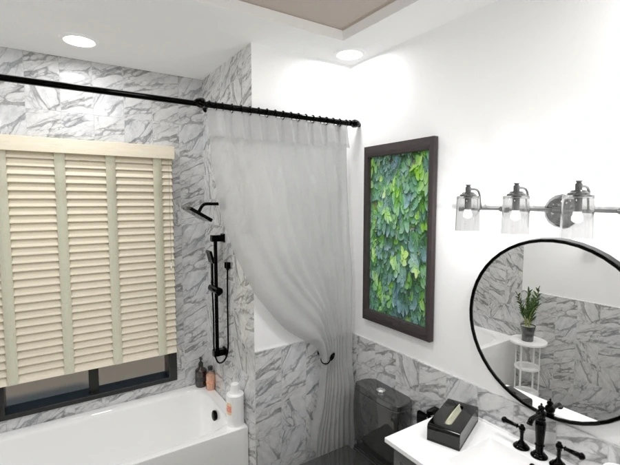 Modern Small Bathroom Design #3067084 by ZACKY DESIGNER