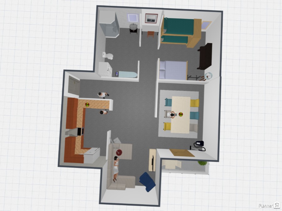 Tiny House - Free Online Design | 3D Floor Plans By Planner 5D