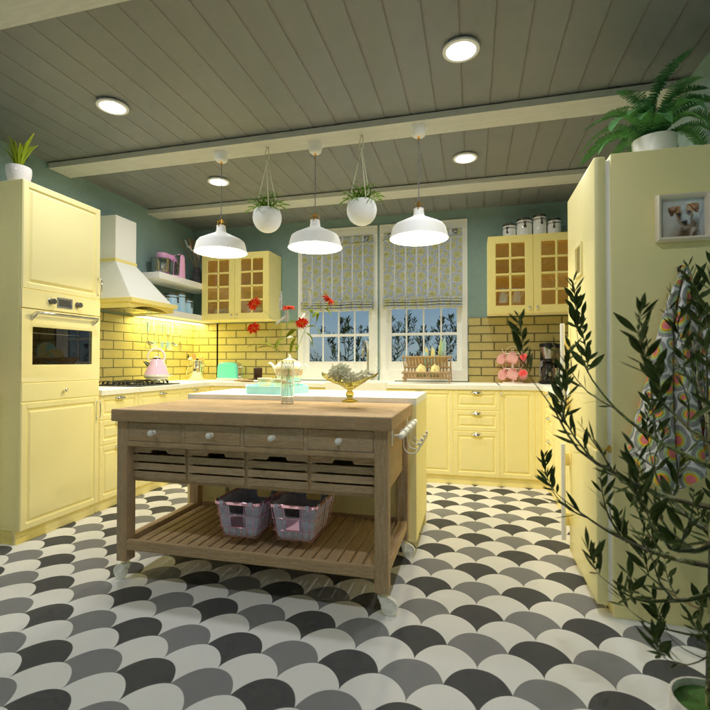 Vintage kitchen #13287679 by Editors Choice