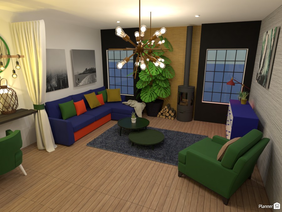 COLOURFUL LIVING ROOM WITH FIREPLACE 5468625 by Anonymous:):) image
