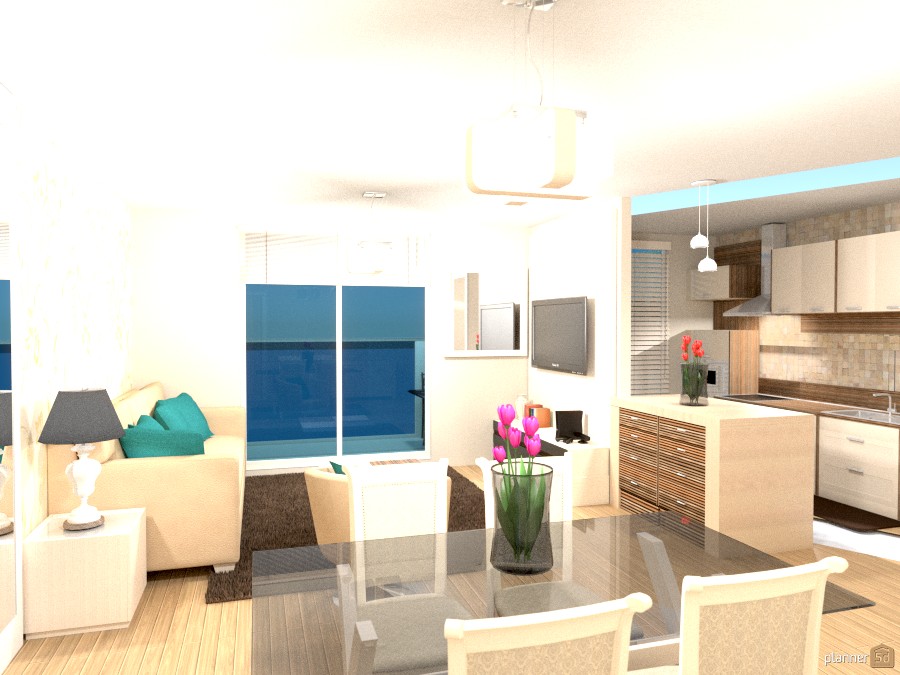 Apartment with living room and kitchen. 224593 by Lia image