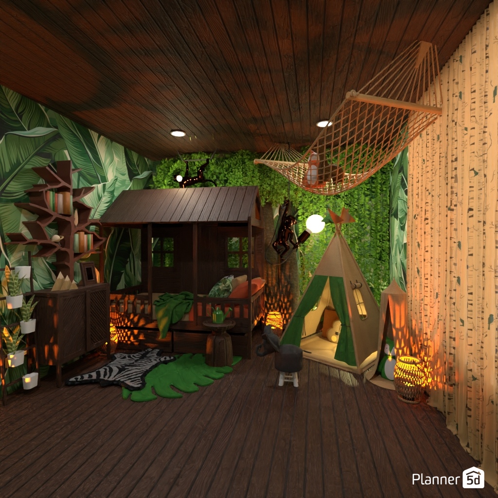 Jungle Bedroom #21786914 by Editors Choice