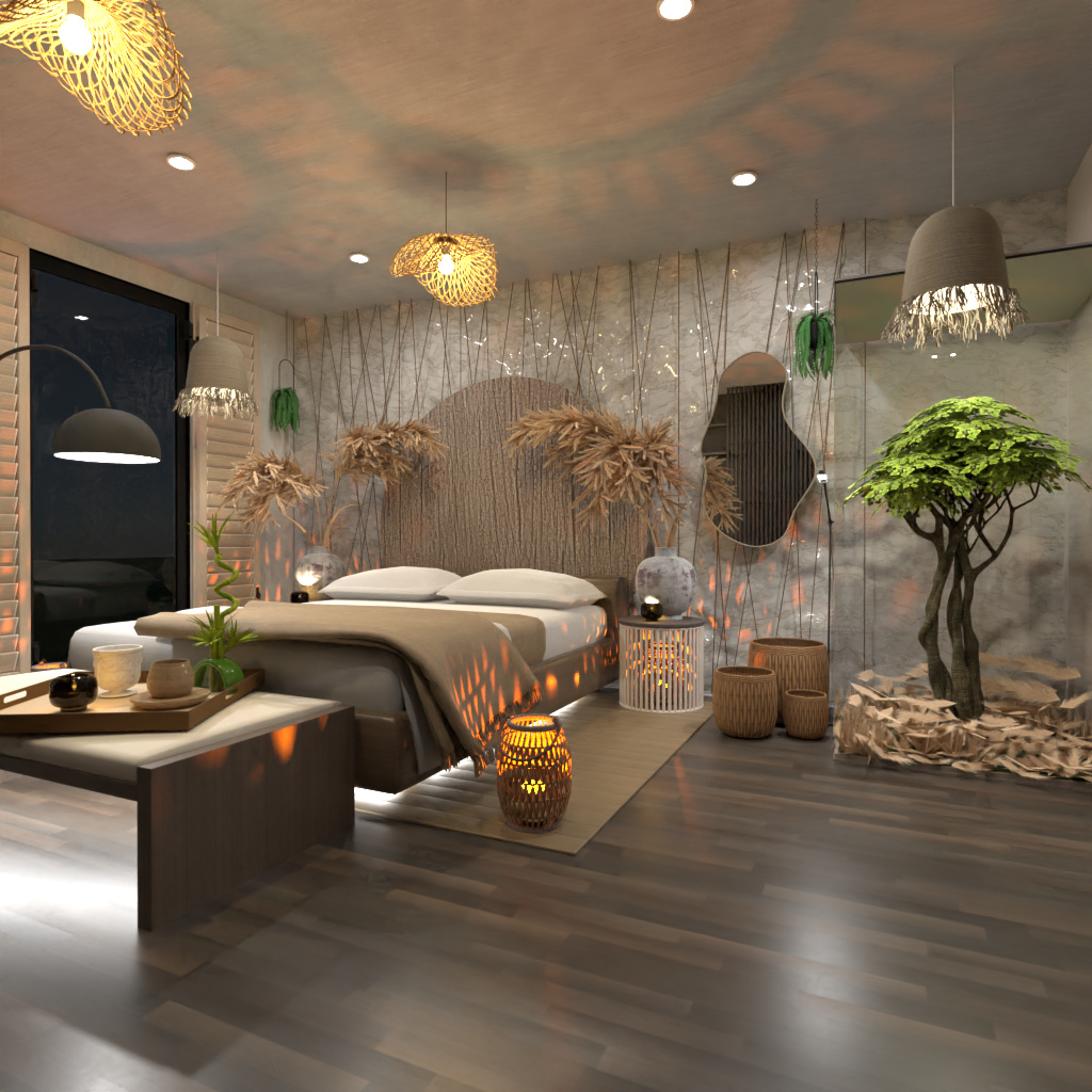 Wabi Sabi Bedroom #14564043 by Editors Choice