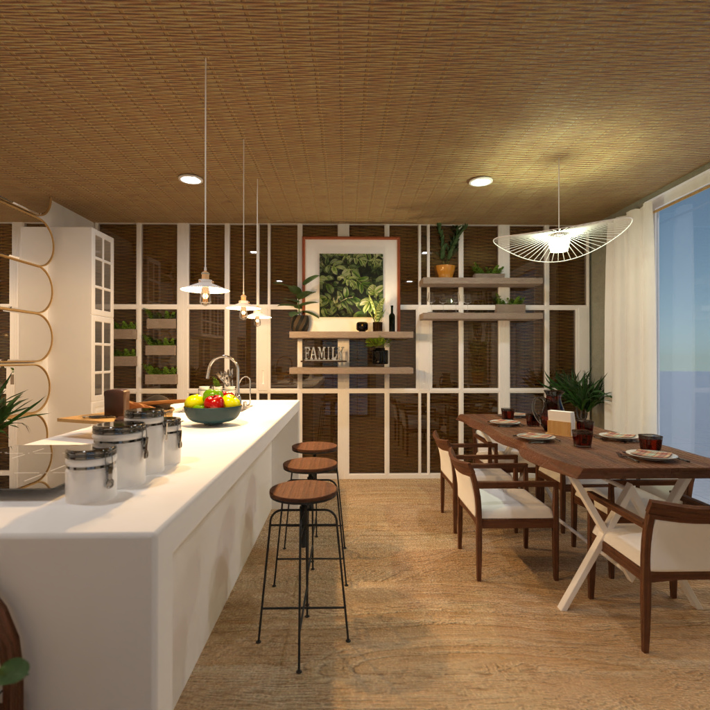 Brown and White Kitchen #11497420 by Editors Choice