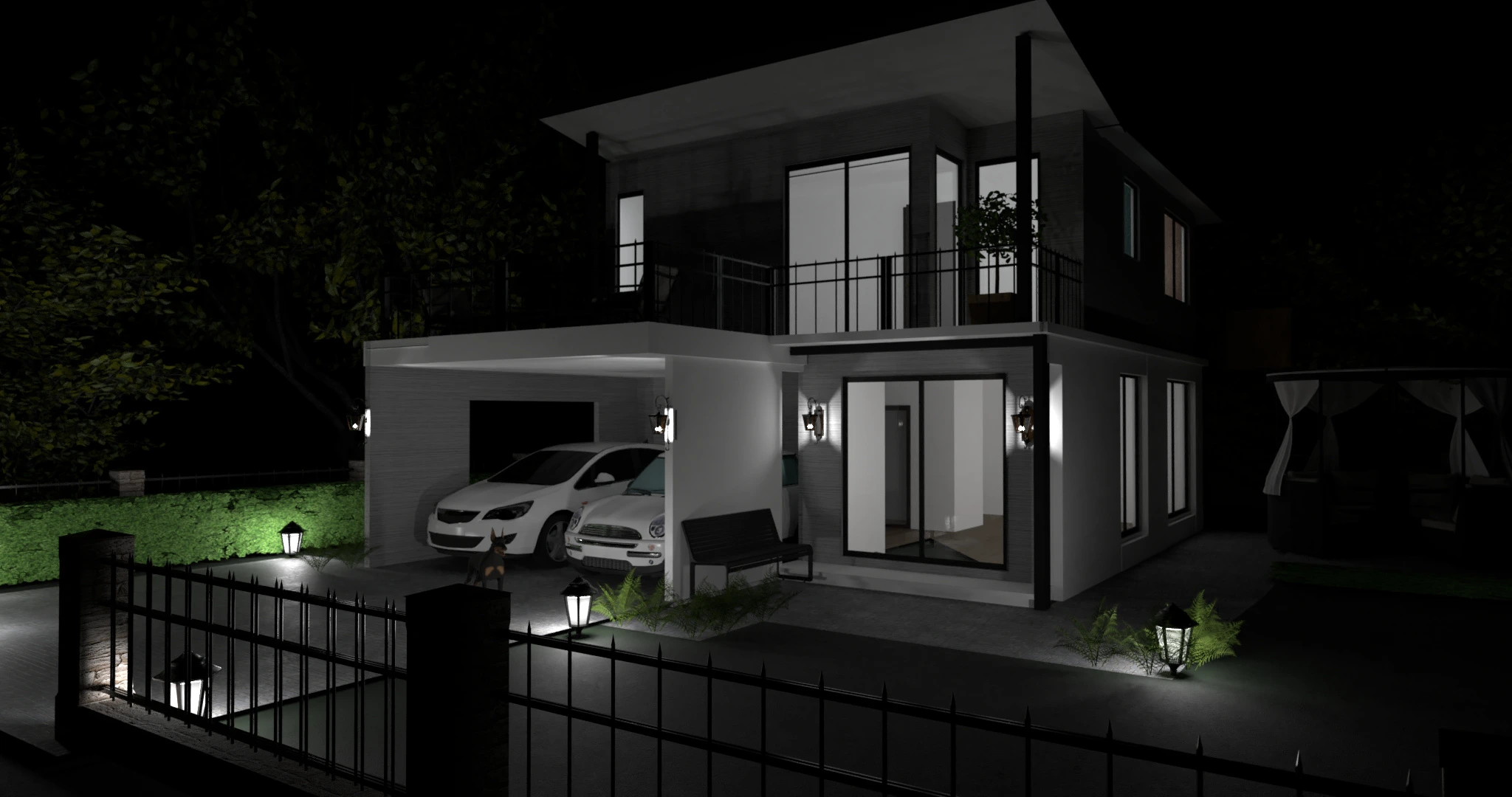 Black and white house #93252 by Evelinaa