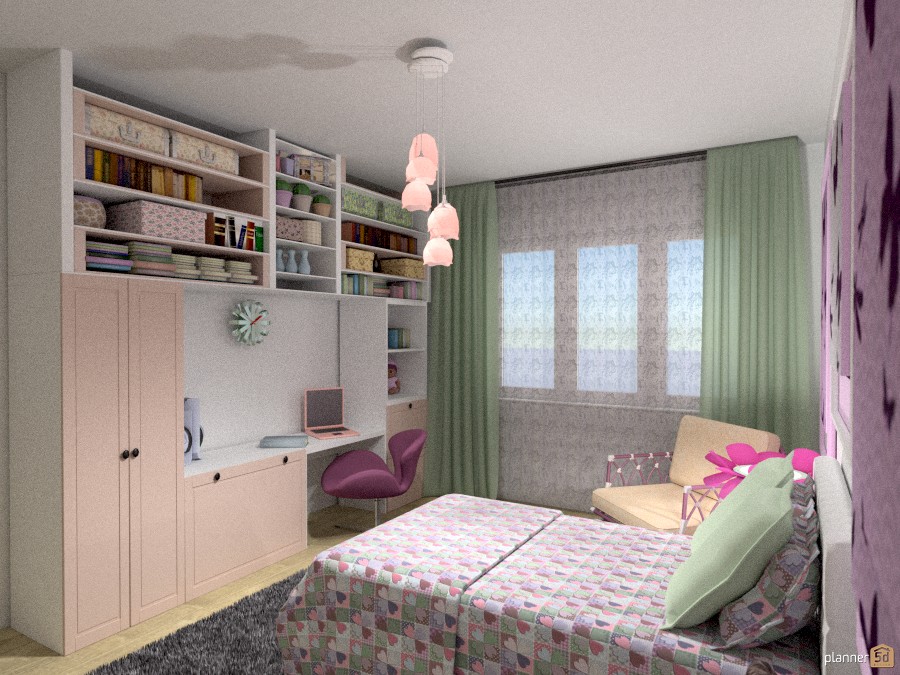 перепланировка квартиры,   детская 1010361 by Svetlana Baitchourina image