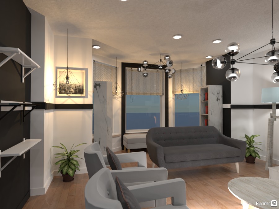 Scandanavian living room. Render 2 #3641928 by Doggy