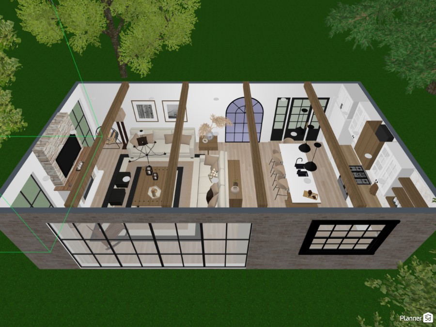 Kitchen and living #26361812 by User 179497932