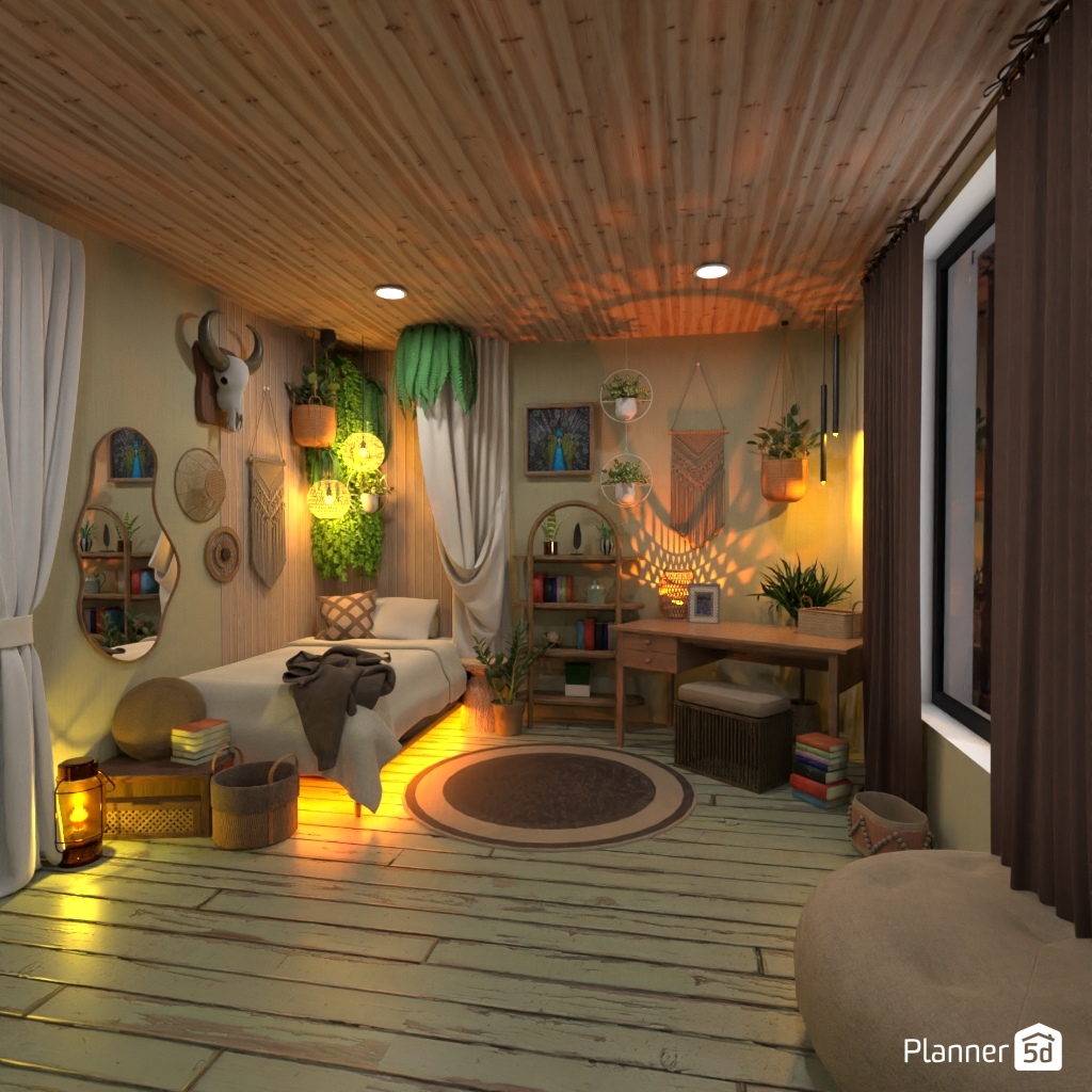 Dormitorio de la jungla #21821074 by Editors Choice