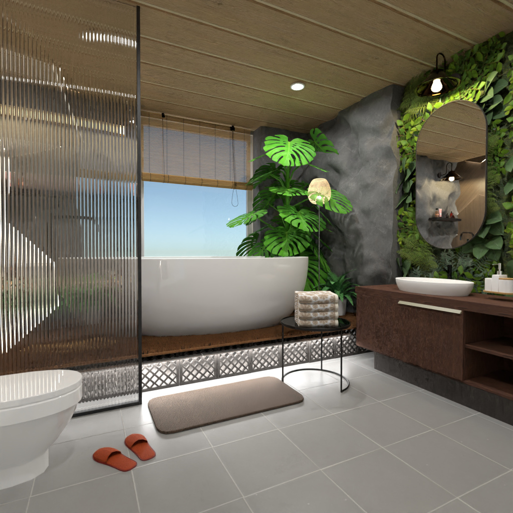Biophilic Bathroom #13084115 by Editors Choice