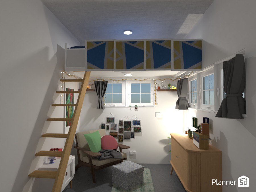 colourful living room/bedroom #6381890 by Anonymous:):)